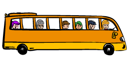 Cartoon bus.