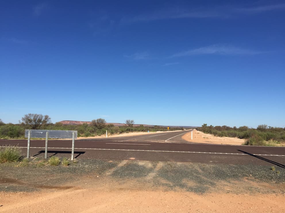 Stuart Highway junction with Main Access Road 
