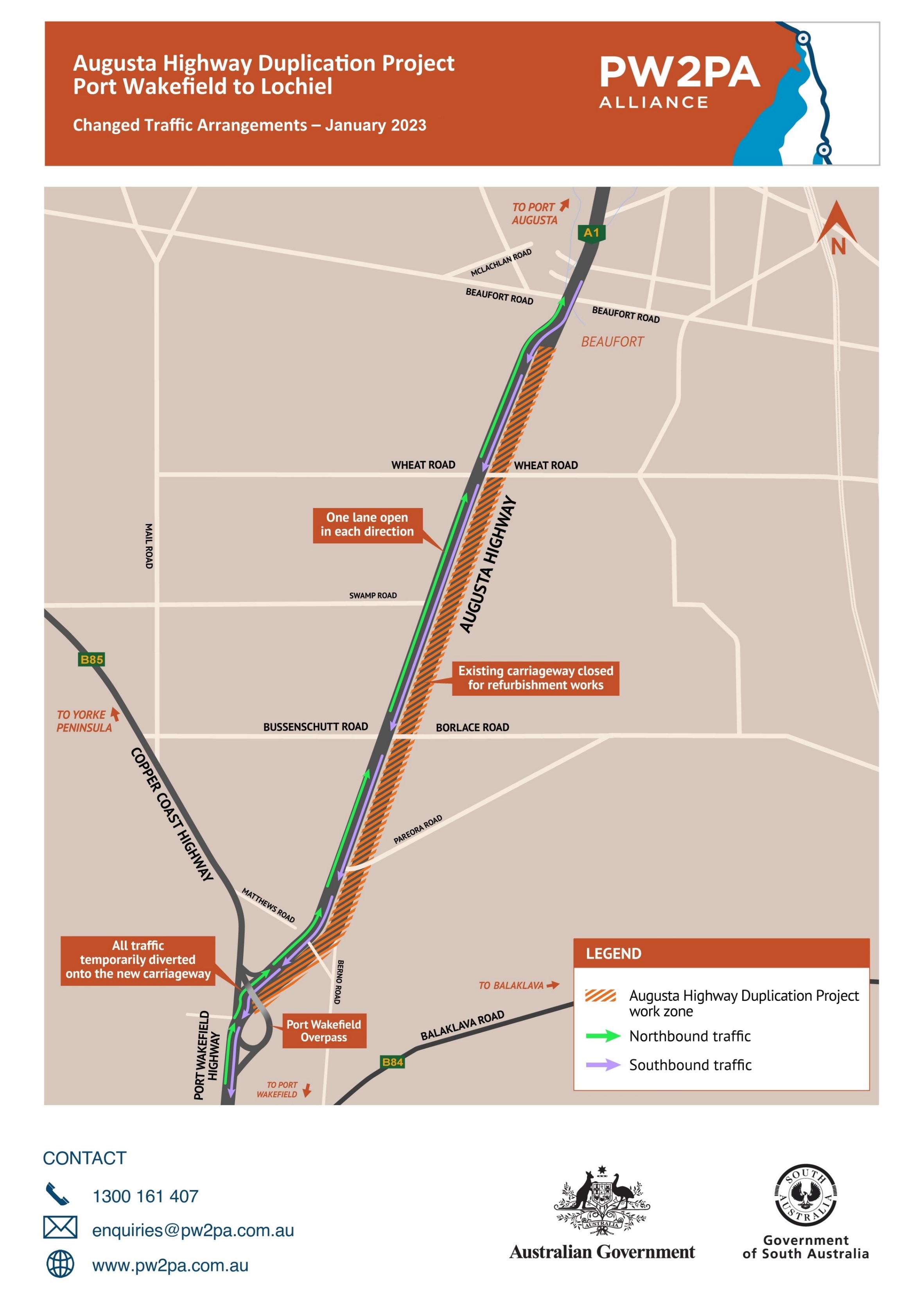 Augusta Highway Duplication Project first traffic switch