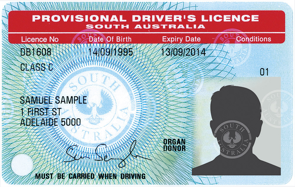Sample Provisional Licence