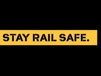 Stay alert around trains and trams