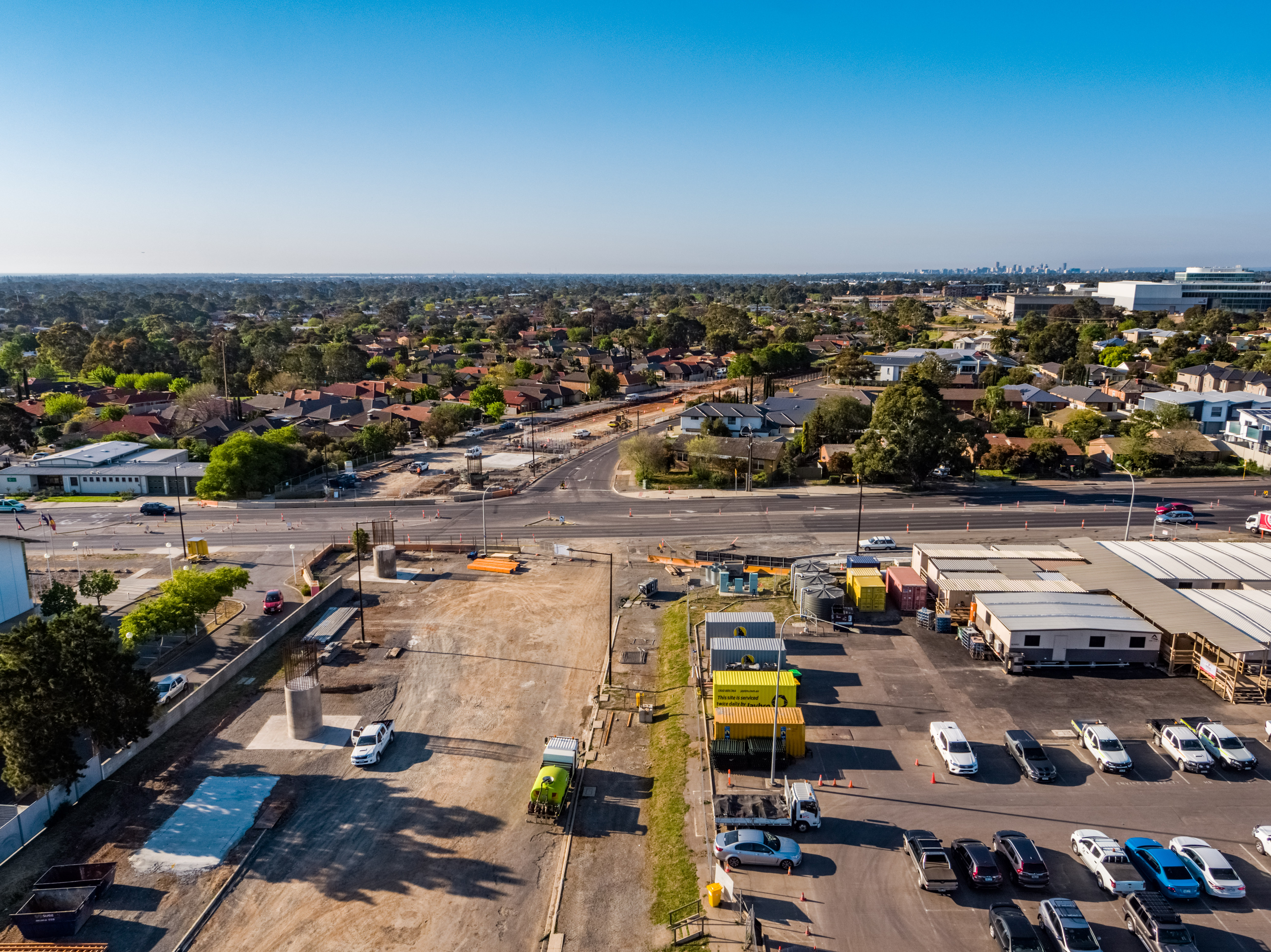 A shot showing part of the corridor on which the Flinders Link Project will travel.