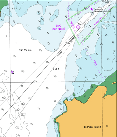 Marine Map of Denial Bay