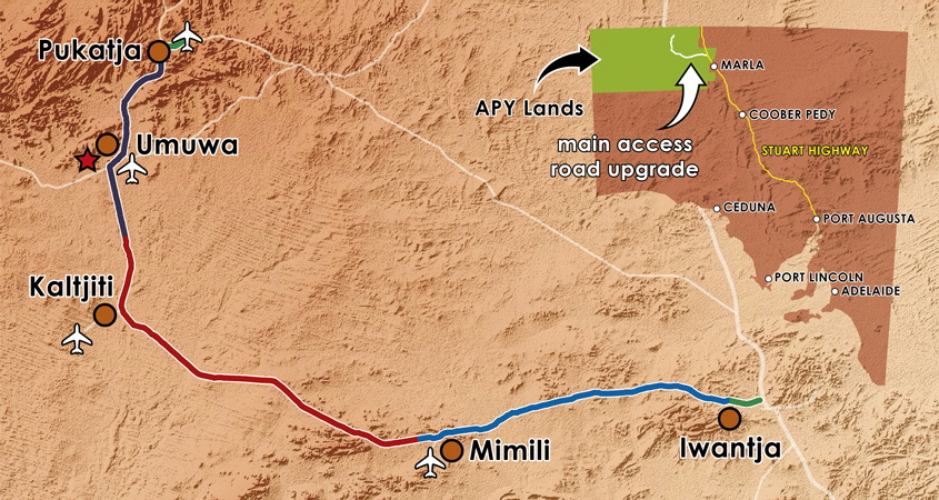 APY Lands map