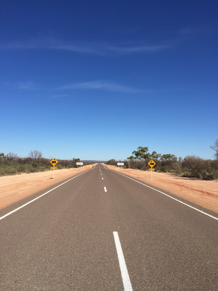 Main Access Road between Stuart Highway and Iwantja