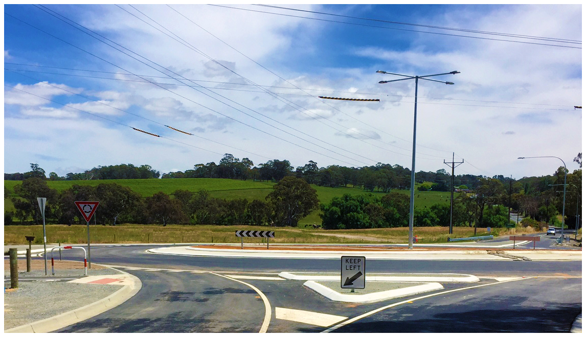 Completed Woodside Roundabout