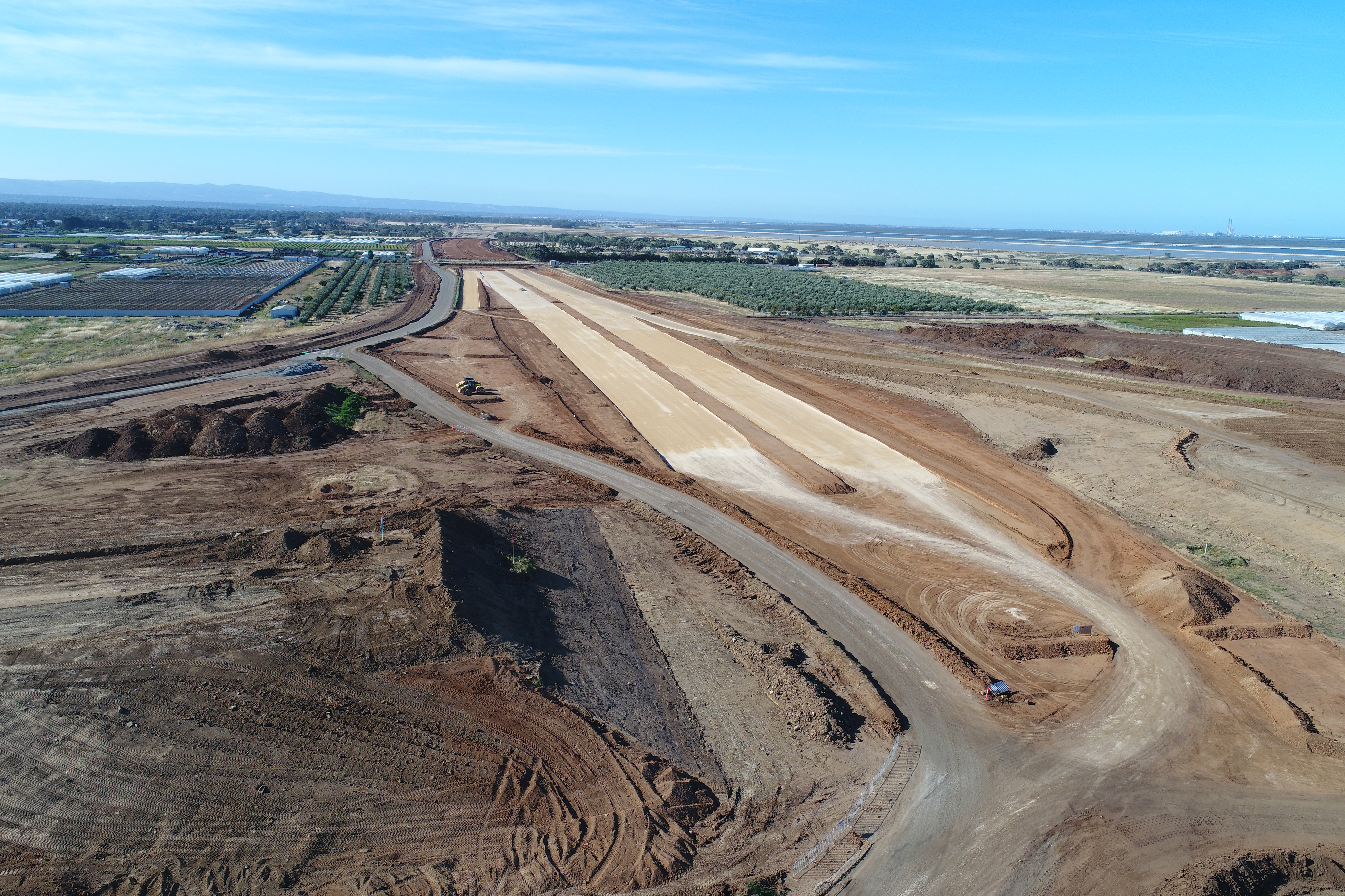 Northern interchange zone looking North