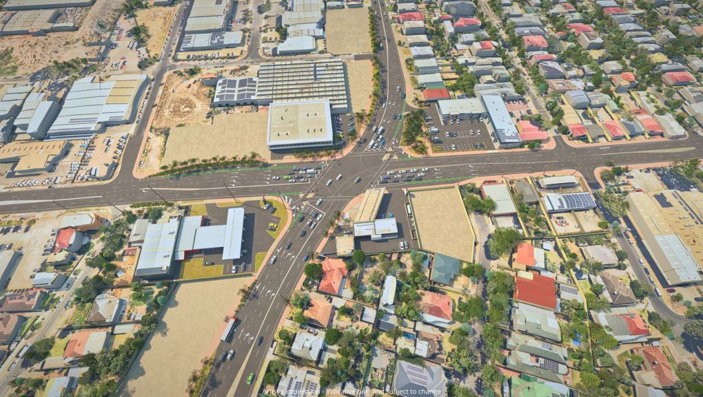 Overview of the Grange Rd, Holbrooks Rd and East Ave intersection upgrade