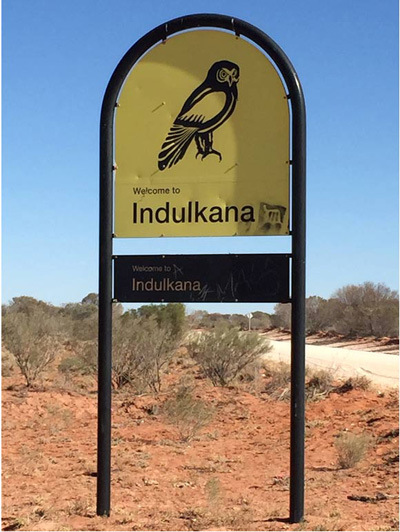 Indulkana sign