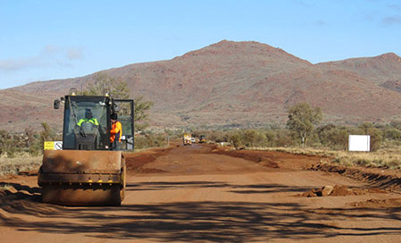 Pukatja airstrip works