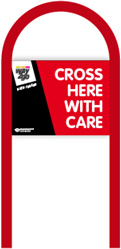 Cross Here With Care frame